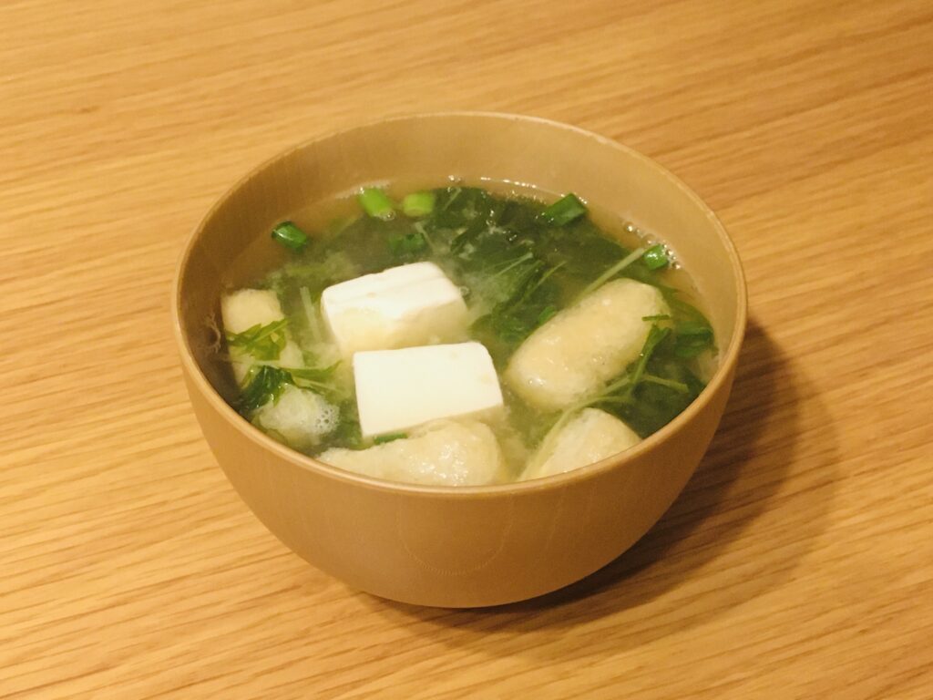 広島県産の食材で作った味噌汁
