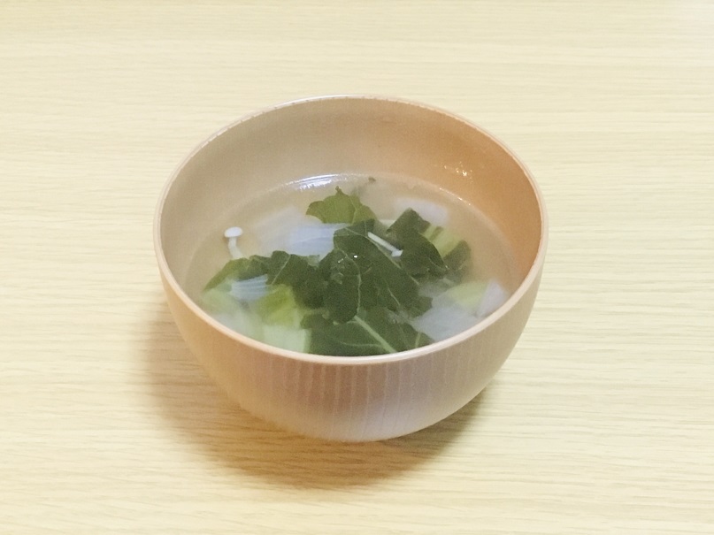 広島菜生姜スープ