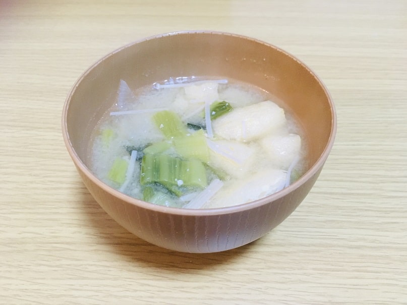 広島菜味噌汁