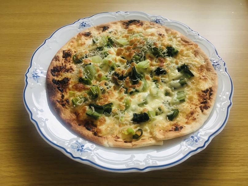 広島菜ピザ