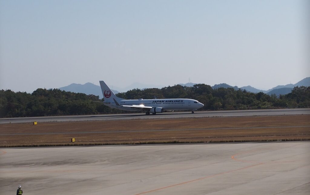 広島空港　展望デッキからの眺め
