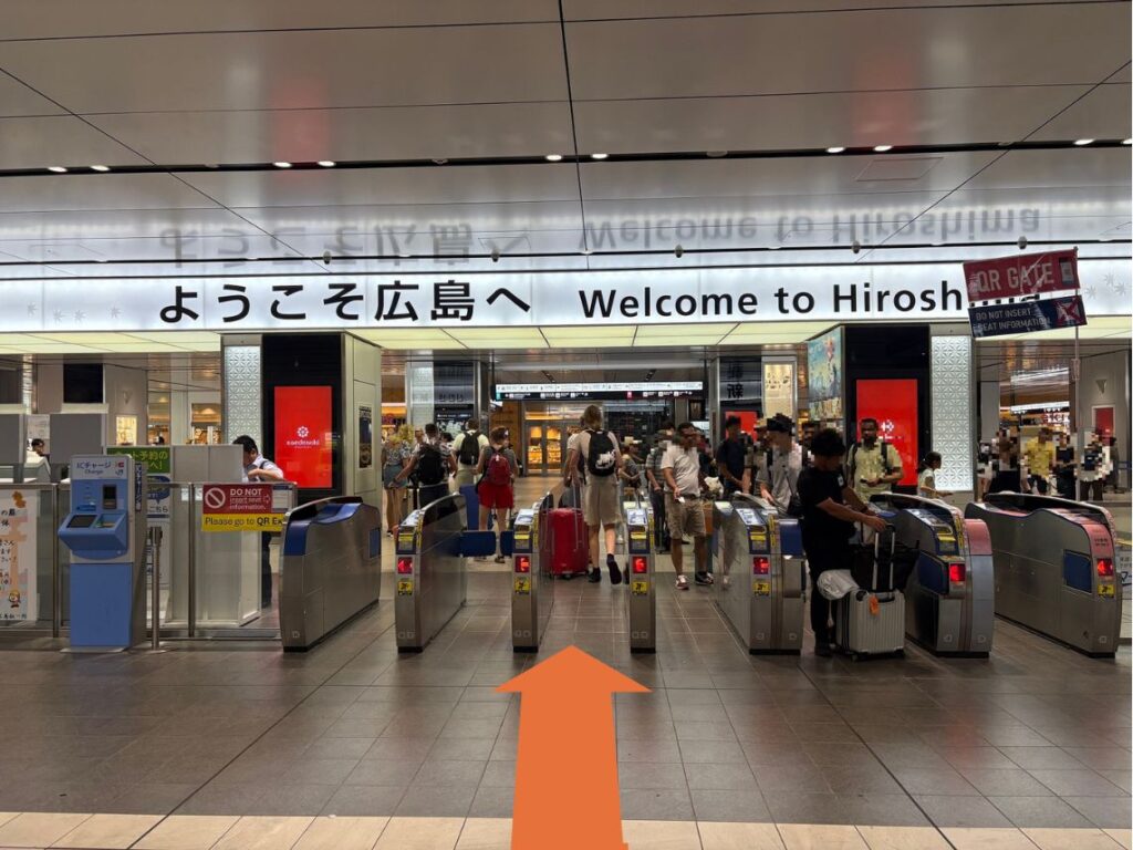 新幹線の改札口