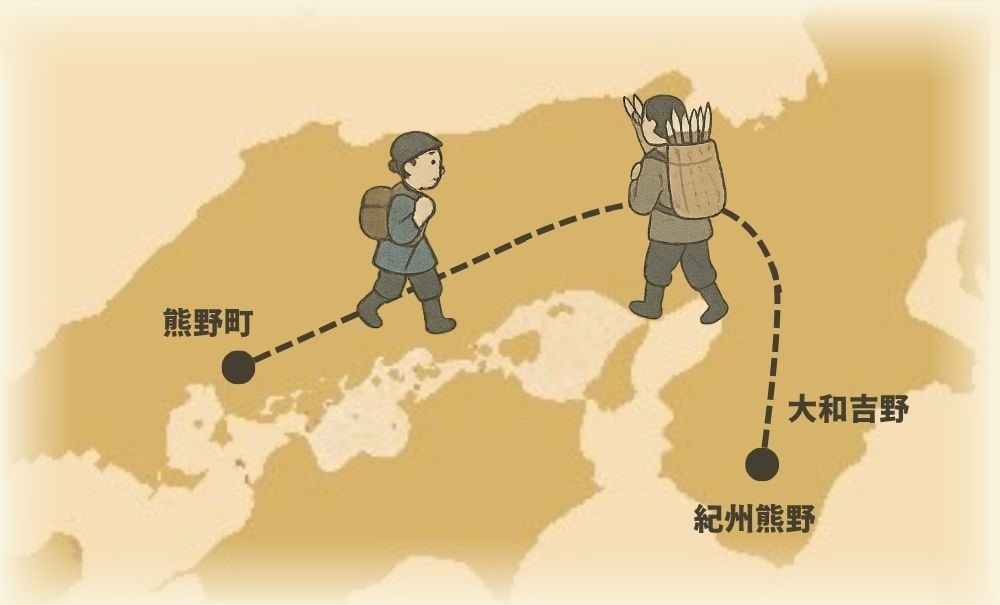 出稼ぎのイラスト