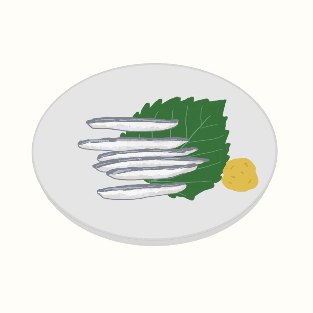 小いわしの刺身