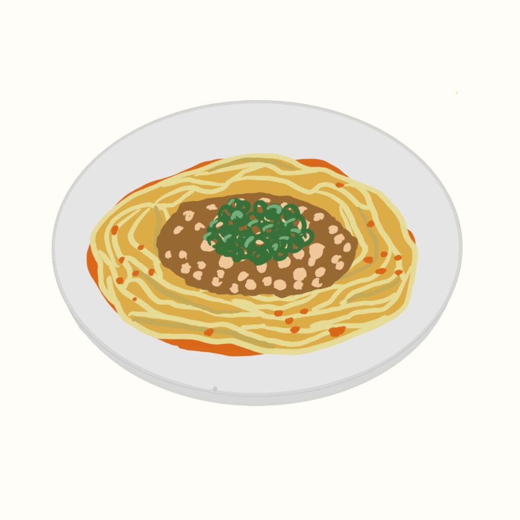 広島汁なし担担麺